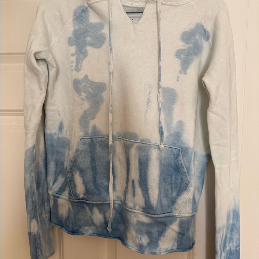 Nili Lotan Blue and White Hoodie